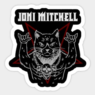 JONI MITCHELL CAT ROCK - MERCH VTG Sticker